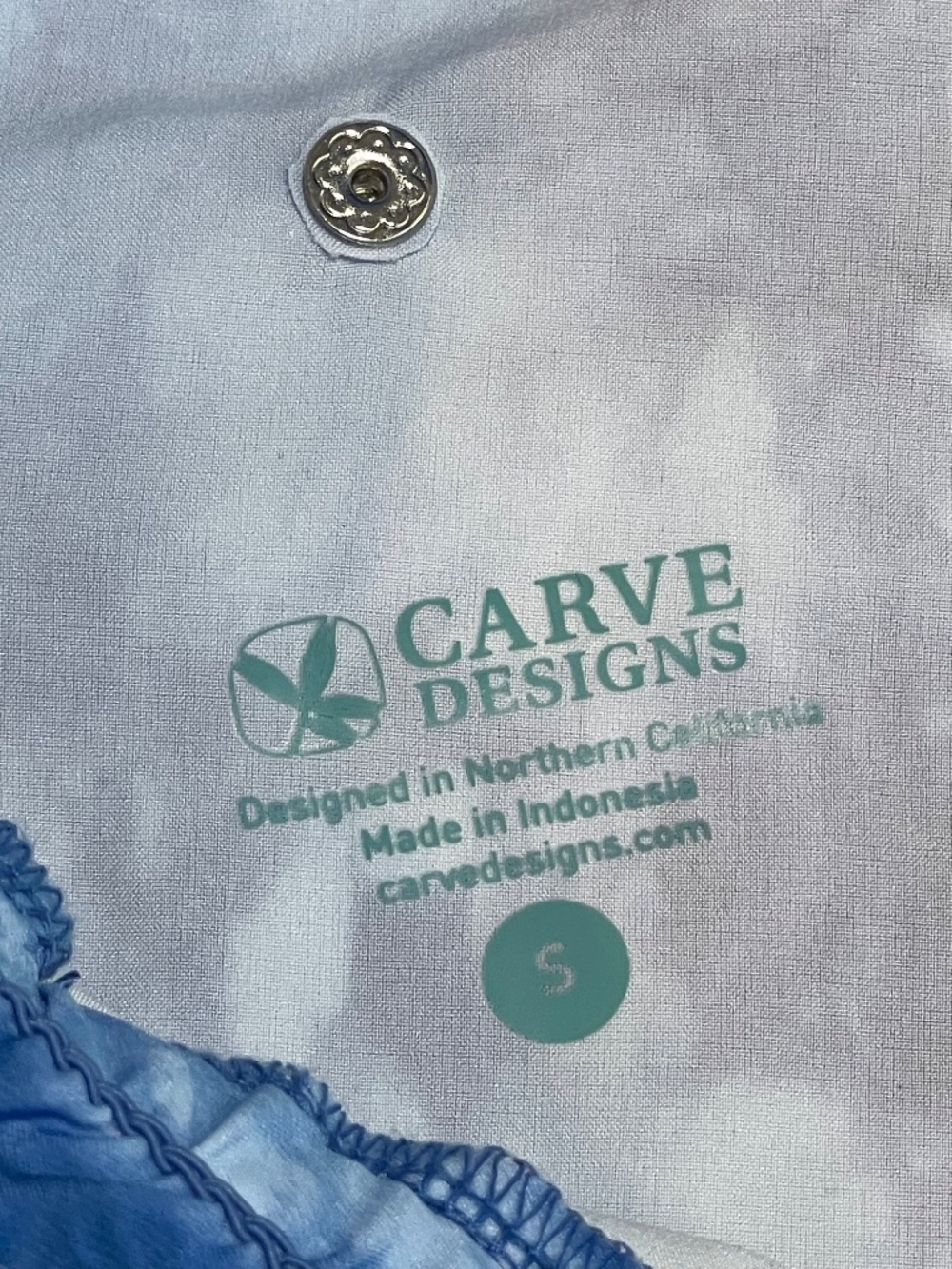 Carve Designs Bluebay Tie Dye Bali Short Small NWT - Picture 3 of 11